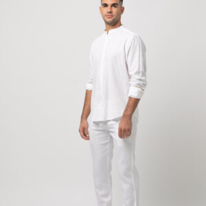 CAMISA M/L LINO S/ LEONE