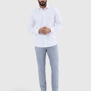 CAMISA VESTIR FALSO LISO S/ TRAMO